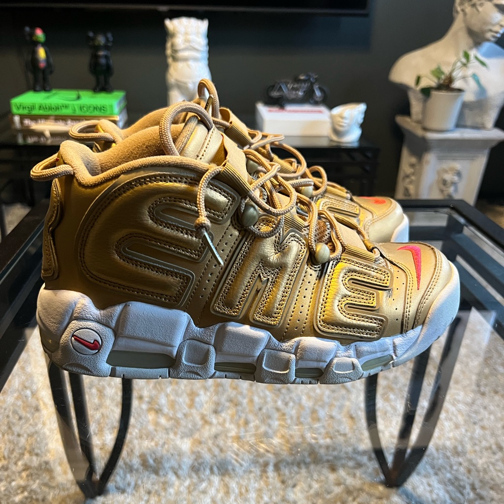 Nike Air More Uptempo Supreme Gold